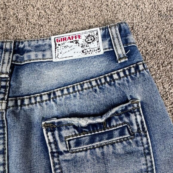 ❌SOLD❌ Giraffe Y2K Denim Micro Mini Skirt - Picture 5 of 9